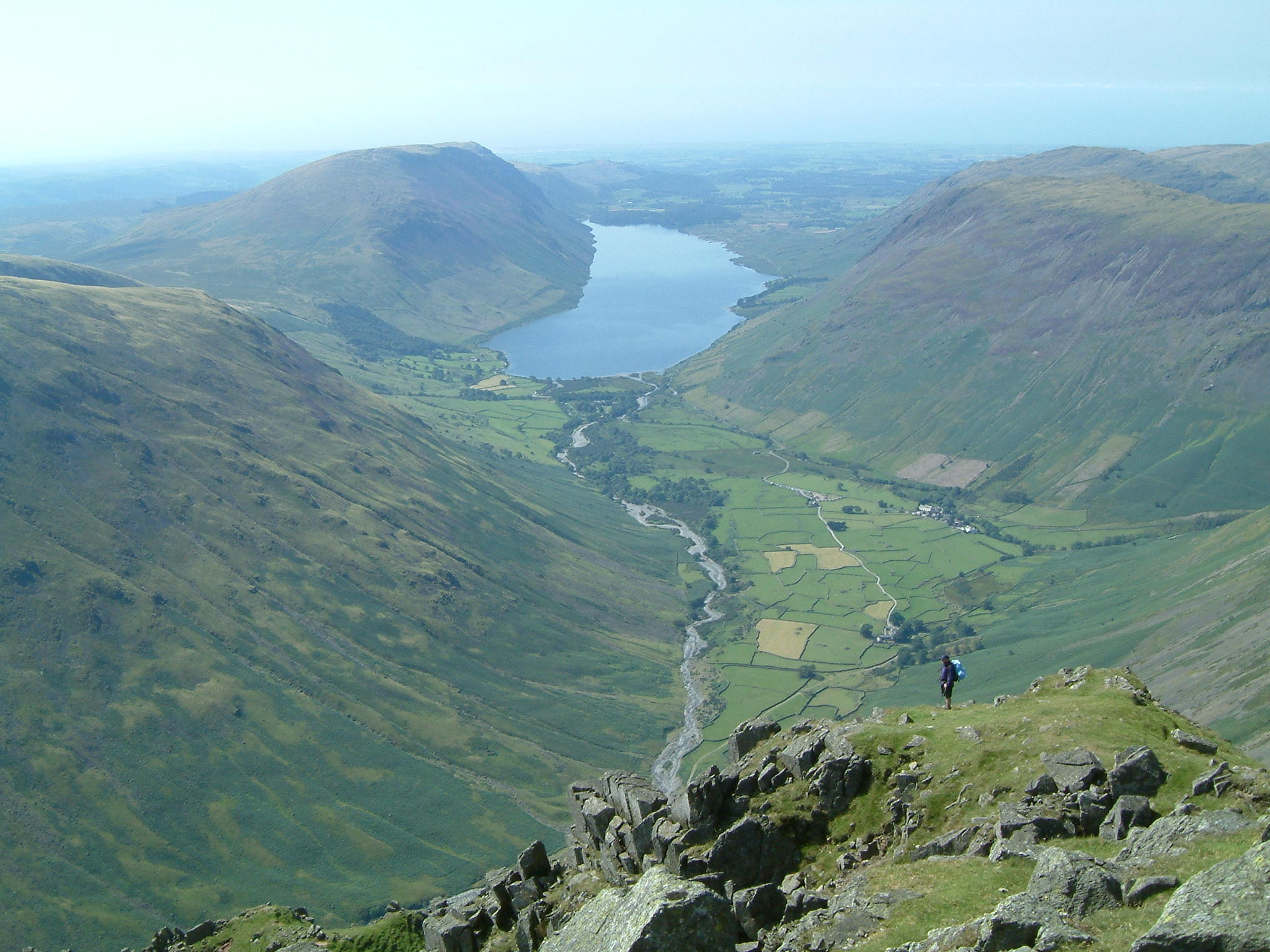Wastwater ( Englands deepest lake ) from Great Gable